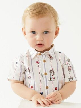 NWT new with tags Limited edition m&s coronation print shirt size 3-4 years